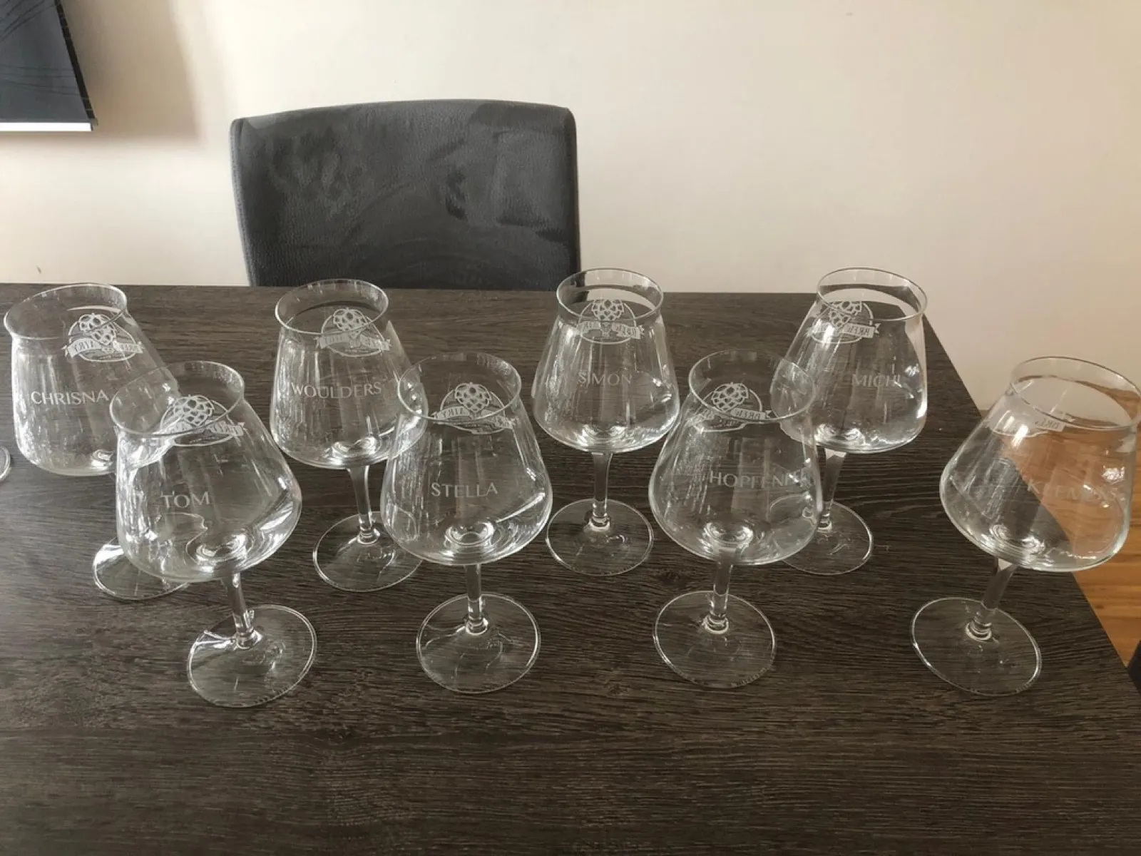 Personally engraved beer glass