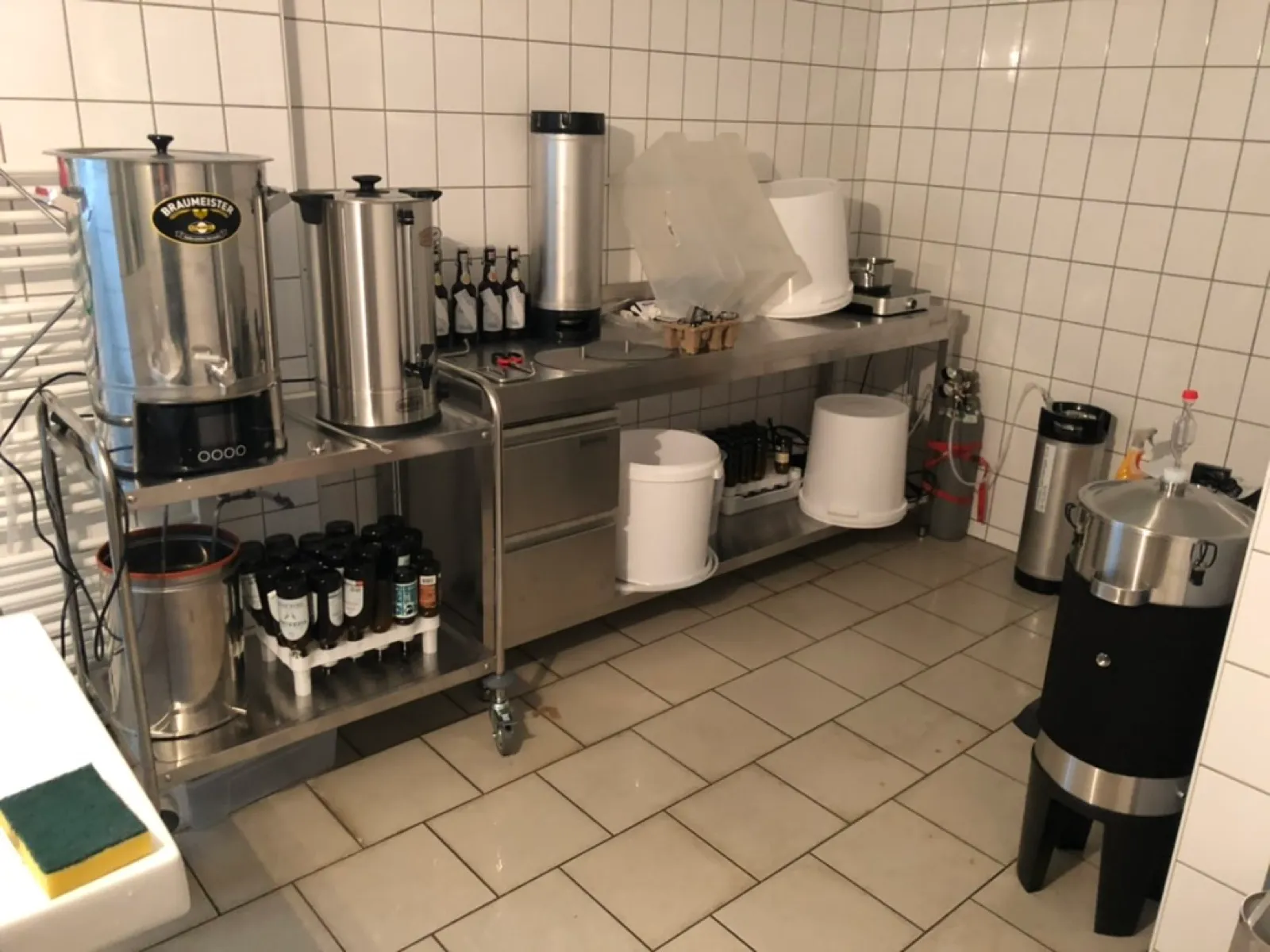 Expanded brewery setup