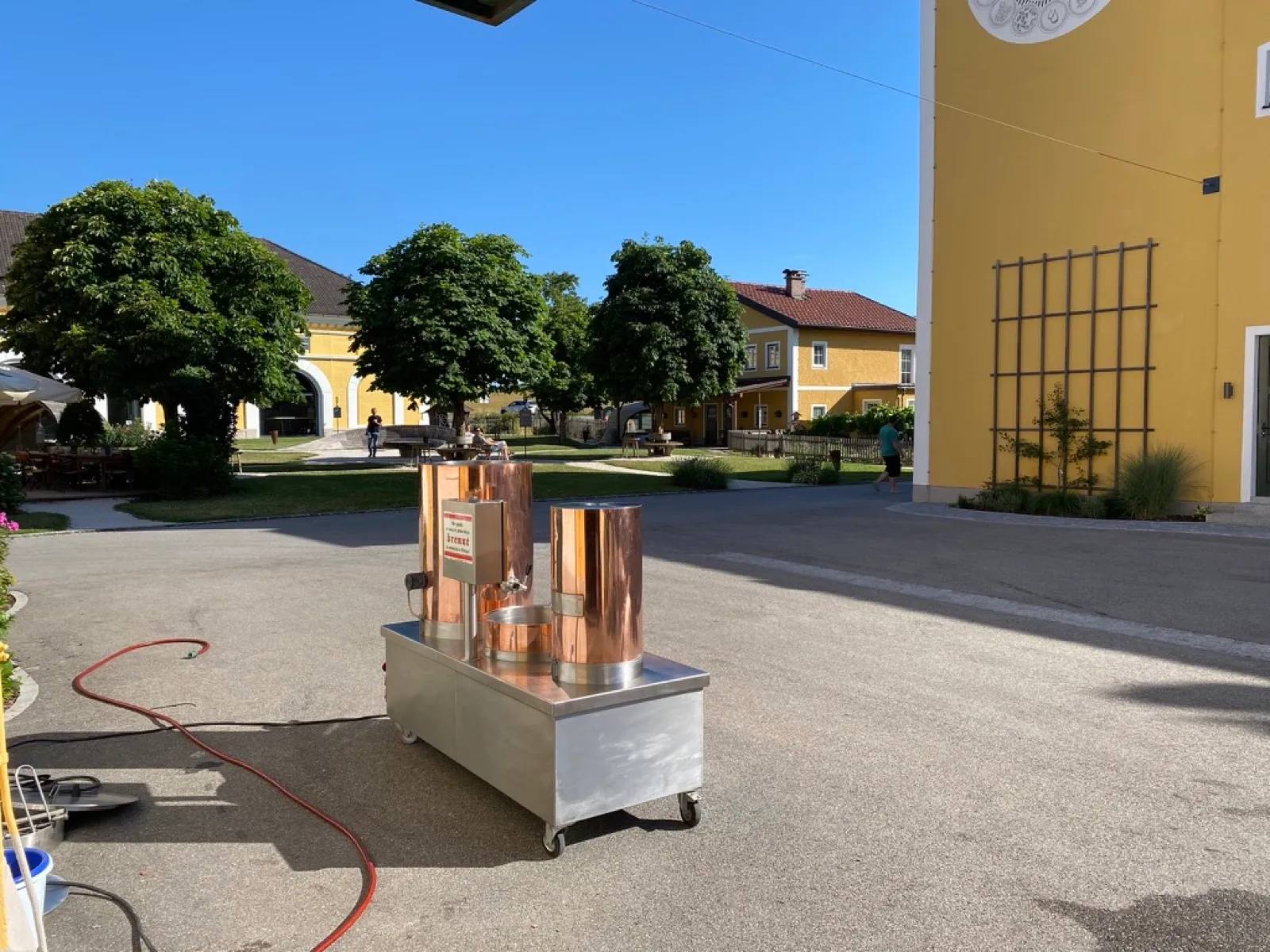 Copper brewing setup at Wildshut