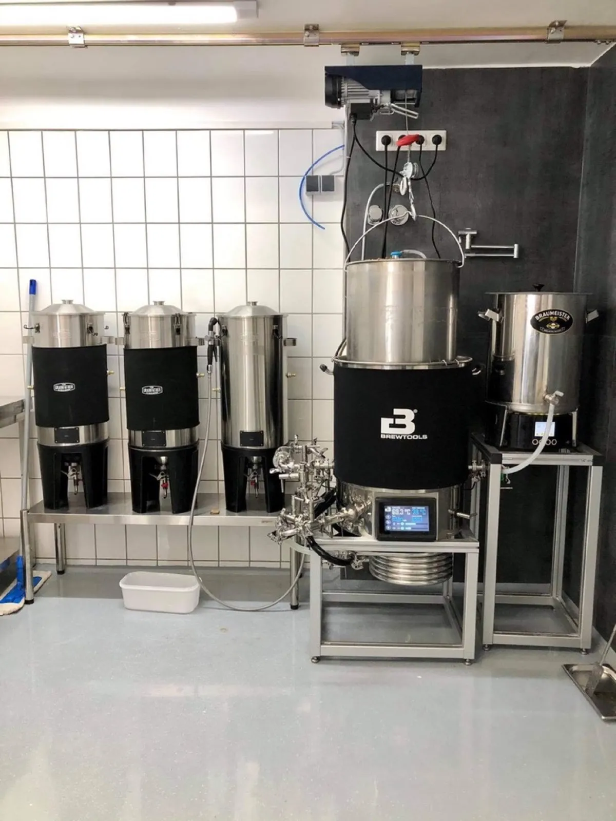 The finished brewing room