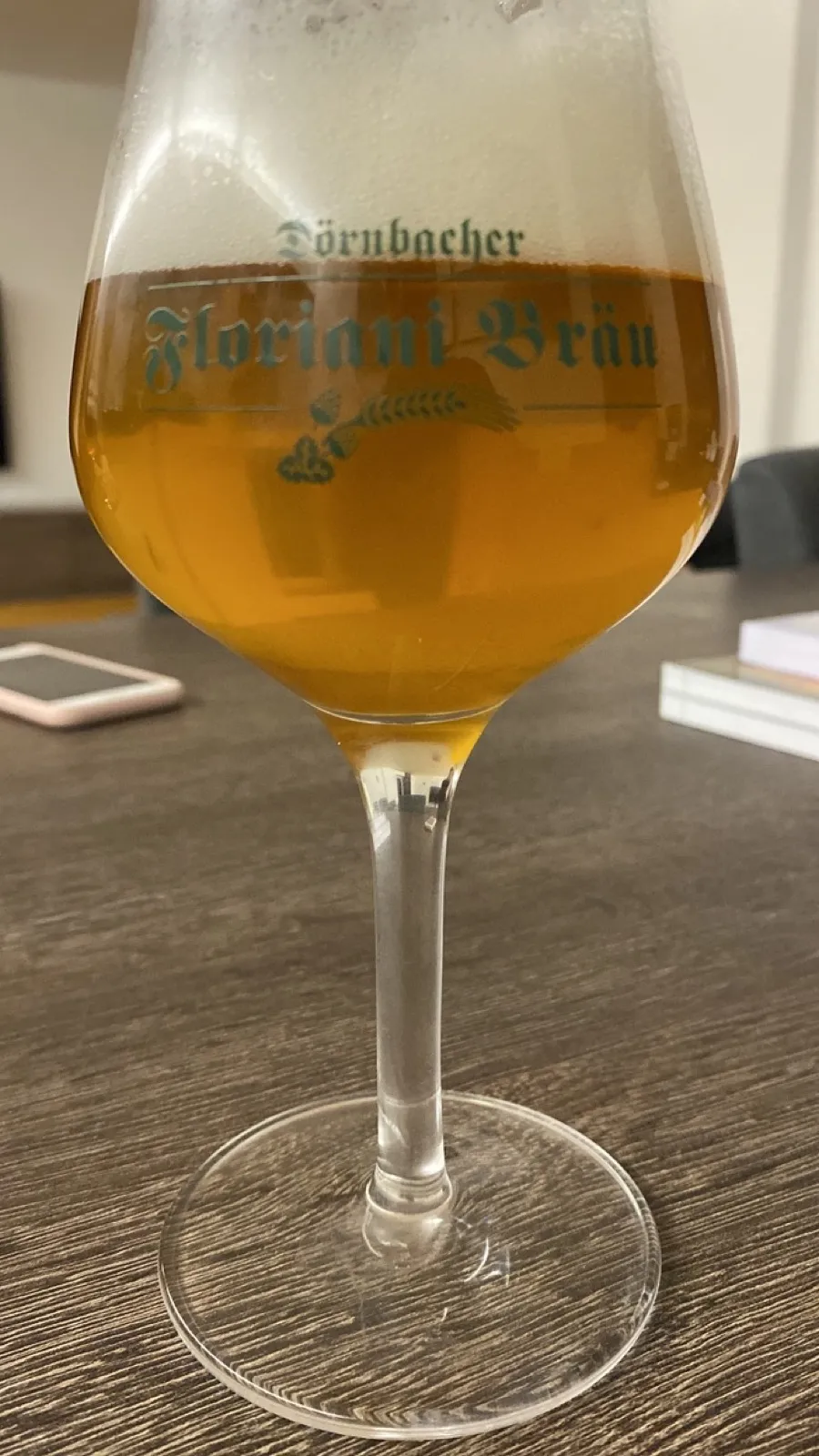 Homebrew Pilsner in a Floriani Brau glass