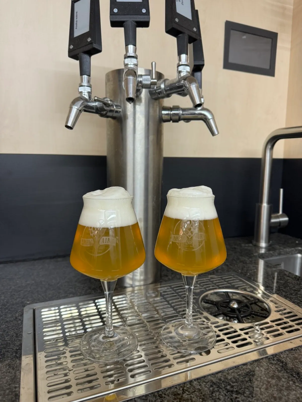 Fresh beers on tap