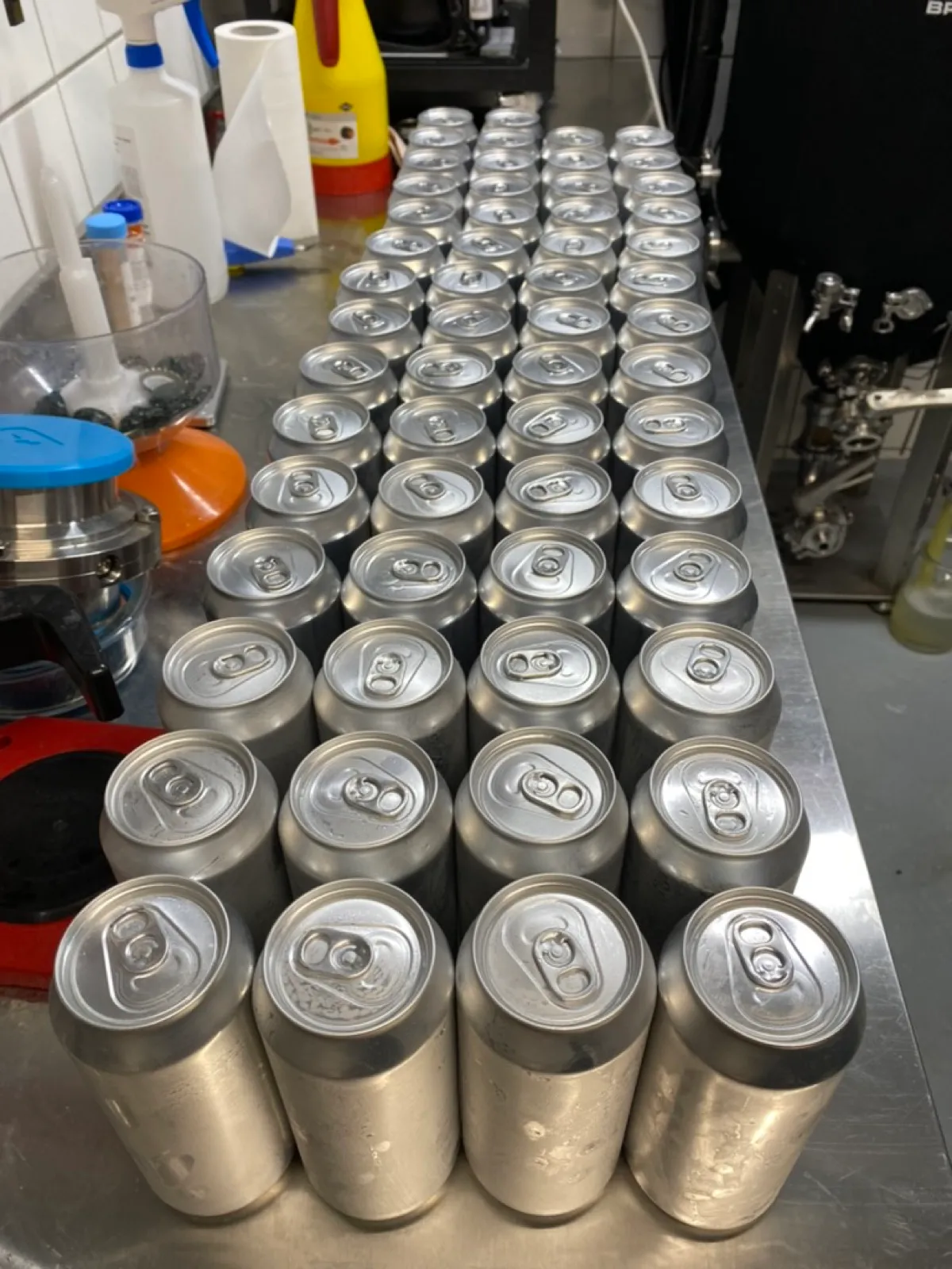 First canning session — Milkshake IPA
